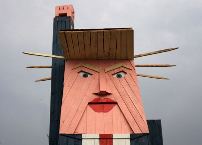 statue resembling trump erected in melania s home country slovenia statue resembling trump erected in melania s home country slovenia