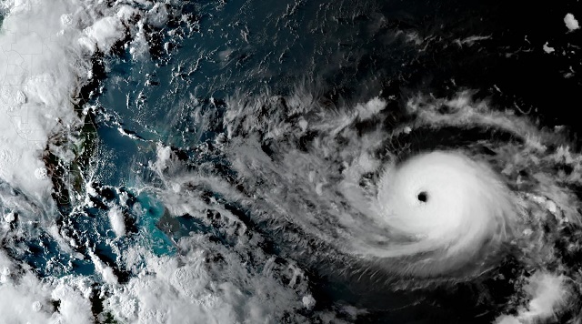 this satellite image obtained shows tropical storm dorian as it approaches the bahamas and florida photo afp