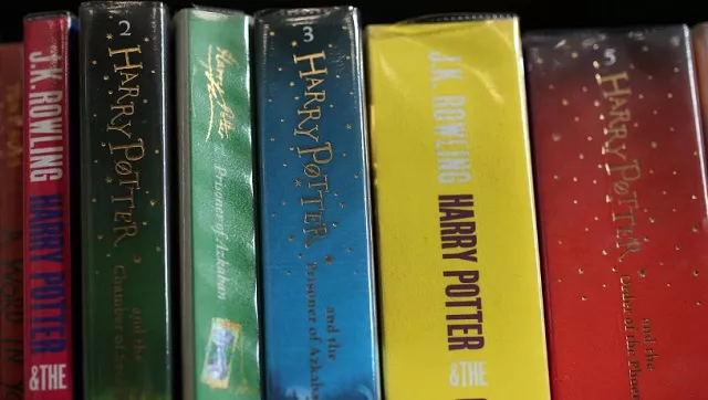 books from the harry potter series by author j k rowling are seen on a shelf inside widnes library in widnes britain photo reuters file books from the harry potter series by author j k rowling are seen on a shelf inside widnes library in widnes britain photo reuters file