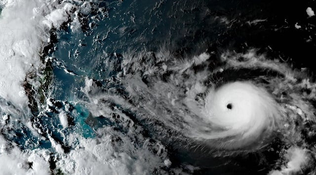 this satellite image obtained shows tropical storm dorian as it approaches the bahamas and florida photo afp this satellite image obtained shows tropical storm dorian as it approaches the bahamas and florida photo afp