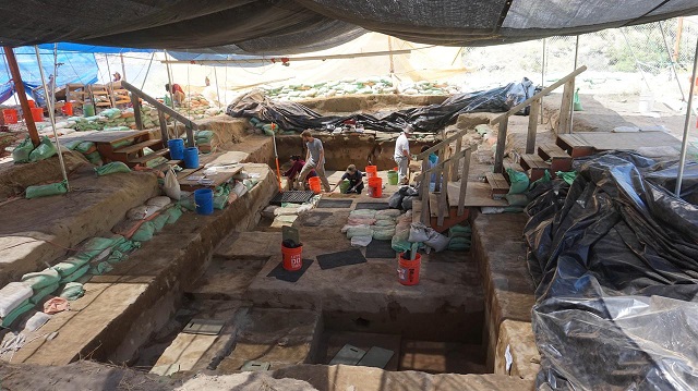 excavation work by scientists at the cooper 039 s ferry archaeological site located along the salmon river in western idaho is shown in this image released august 29 2019 photo reuters