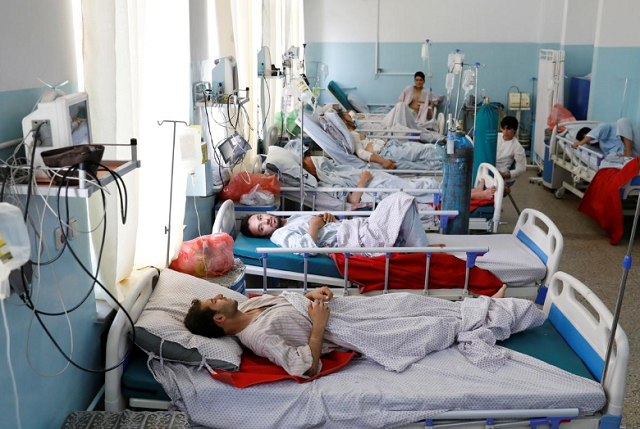 injured men receive treatment at the hospital after a blast in kabul afghanistan photo reuters injured men receive treatment at the hospital after a blast in kabul afghanistan photo reuters