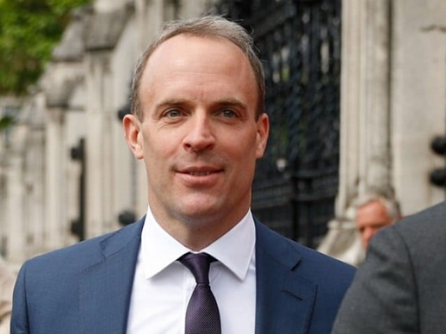 british foreign secretary dominic raab photo afp british foreign secretary dominic raab photo afp
