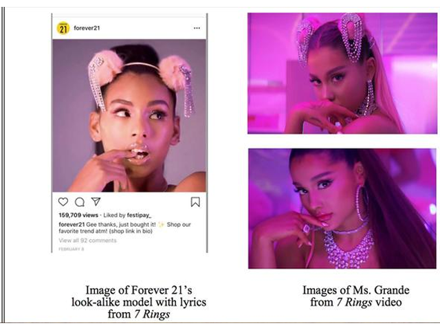 popular singer ariana grande has sued forever 21 for 10 million accusing the fashion retailer and a beauty company started by its billionaire founders 039 daughters of piggybacking off her fame and influence to sell their wares photo reuters