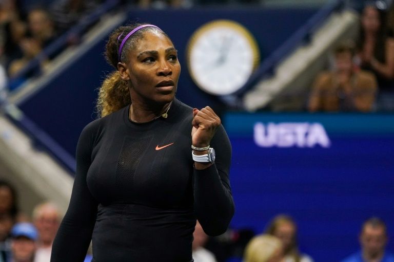 williams brought up a century of us open wins to move to within one of the all time leader chris evert photo afp