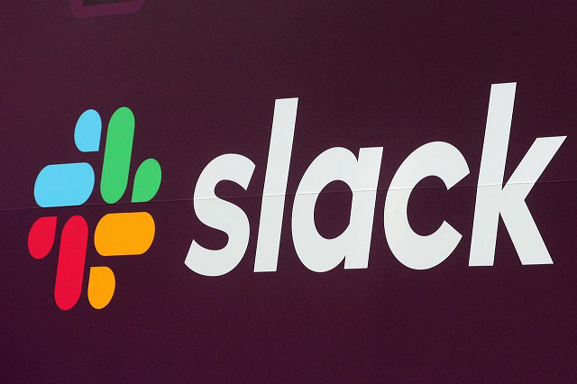 the slack technologies logo is seen on a banner outside the new york stock exchange during thew company 039 s ipo in new york us june 20 2019 photo reuters the slack technologies logo is seen on a banner outside the new york stock exchange during thew company 039 s ipo in new york us june 20 2019 photo reuters