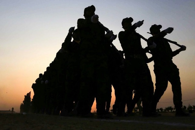 iraq 039 s hashed al shaabi paramilitary factions played a key role in the fight against the islamic state group photo afp