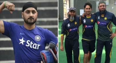 harbhajan singh mocks pakistan spinners harbhajan singh mocks pakistan spinners