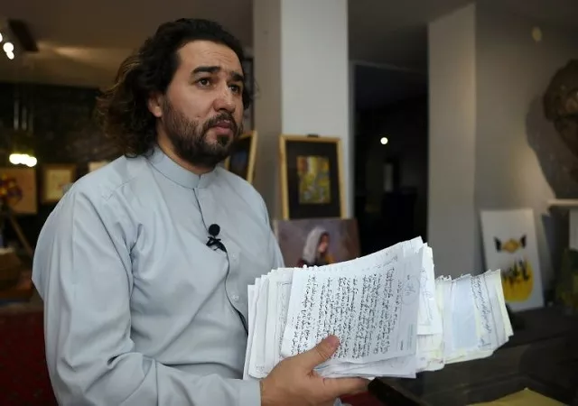 omaid sharifi is the co founder and president of artlords a group which aims to give voice to young afghans 039 feelings about war photo afp omaid sharifi is the co founder and president of artlords a group which aims to give voice to young afghans 039 feelings about war photo afp
