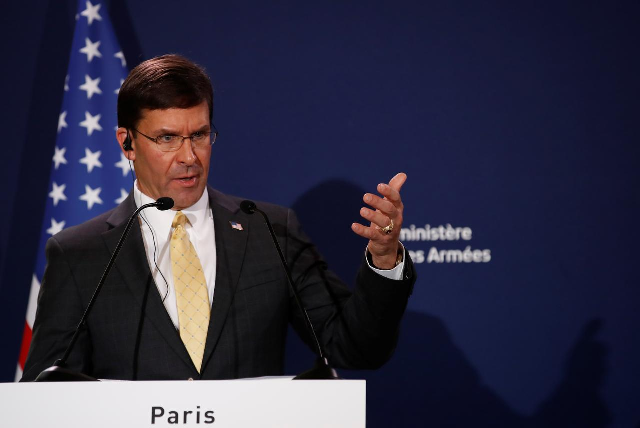 us defense secretary mark esper photo reuters us defense secretary mark esper photo reuters
