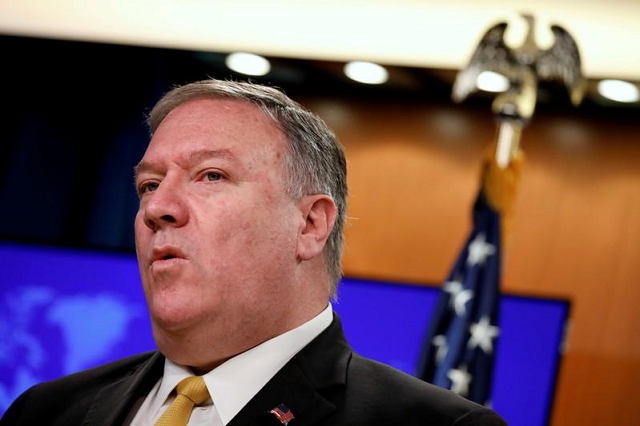 us secretary of state mike pompeo speaks at a news conference on human rights at the state department in washington us july 8 2019 photo reuters us secretary of state mike pompeo speaks at a news conference on human rights at the state department in washington us july 8 2019 photo reuters