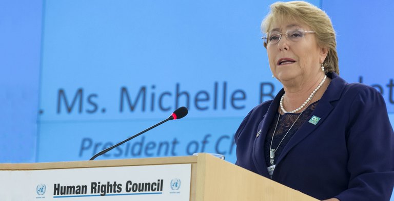 un high commissioner on human rights michelle bachelet picture coutesy un news