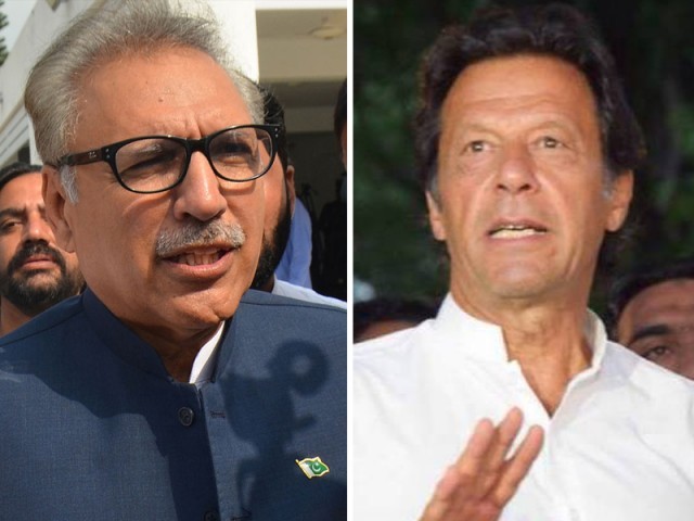 president dr arif alvi and prime minister imran khan photo file