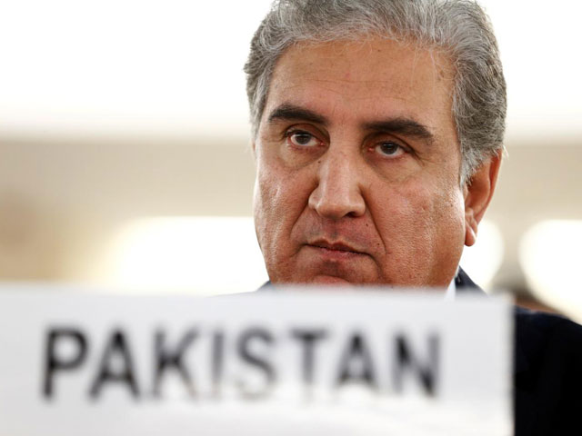 foreign minister shah mehmood qureshi addresses the united nations human rights council in geneva switzerland september 10 2019 photo reuters