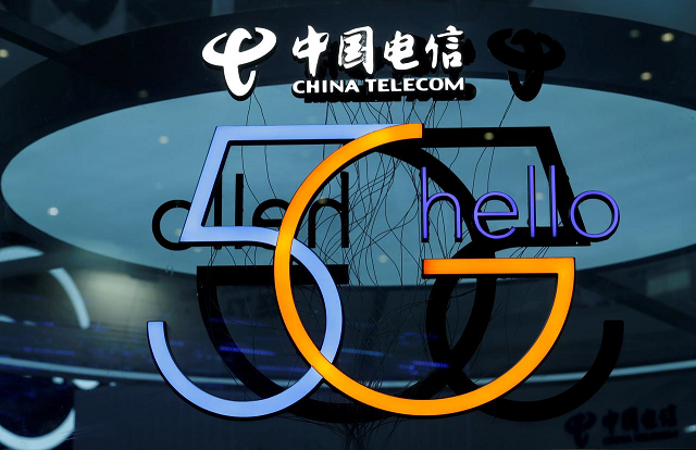 a sign of 5g is pictured at the booth of china telecom during an internet expo at the fifth world internet conference wic in wuzhen zhejiang province china november 7 2018 photo reuters