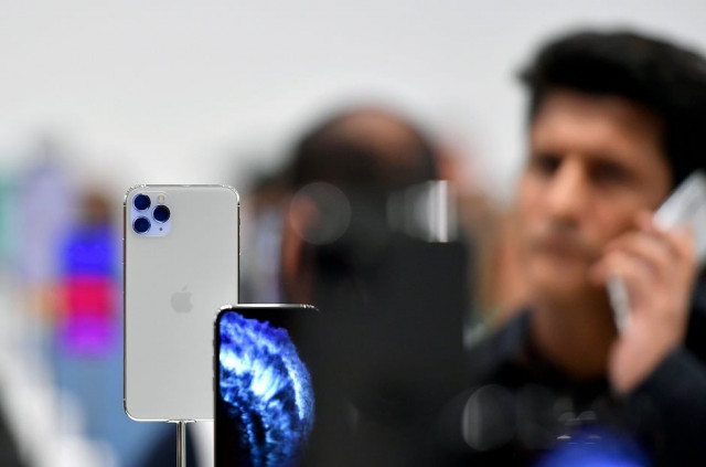 the new apple iphone 11 pro is displayed during a special event on september 10 2019 in the steve jobs theater on apple 039 s cupertino california campus photo afp the new apple iphone 11 pro is displayed during a special event on september 10 2019 in the steve jobs theater on apple 039 s cupertino california campus photo afp