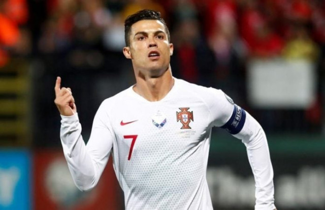 ronaldo notched his eighth hat trick for his country and the 54th of his remarkable career to help portugal through what had threatened to turn into a frustrating evening photo afp ronaldo notched his eighth hat trick for his country and the 54th of his remarkable career to help portugal through what had threatened to turn into a frustrating evening photo afp