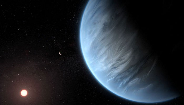 a handout artist 039 s impression released by esa hubble shows the k2 18b super earth photo afp