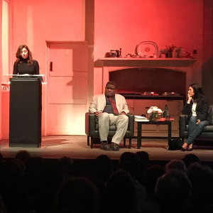 mahira khan fatima bhutto discuss bollywood radicalisation at national theatre london mahira khan fatima bhutto discuss bollywood radicalisation at national theatre london
