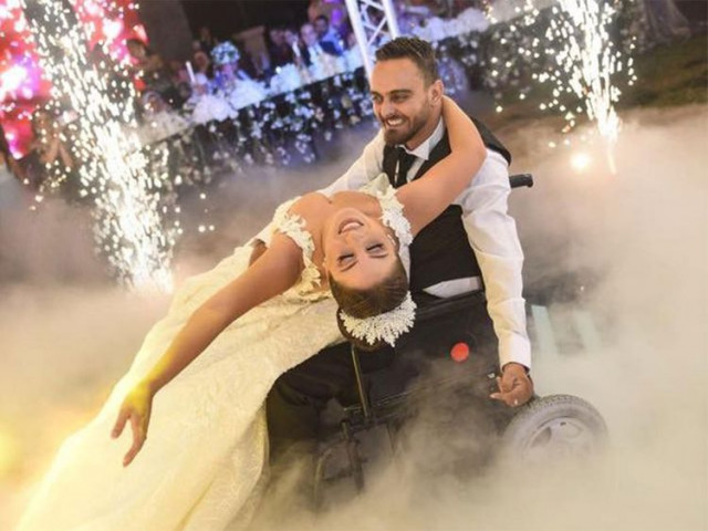 lebanese couple goes viral post bride s video with wheelchair bound groom lebanese couple goes viral post bride s video with wheelchair bound groom