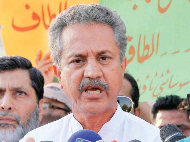 karachi mayor wasim akhtar photo file