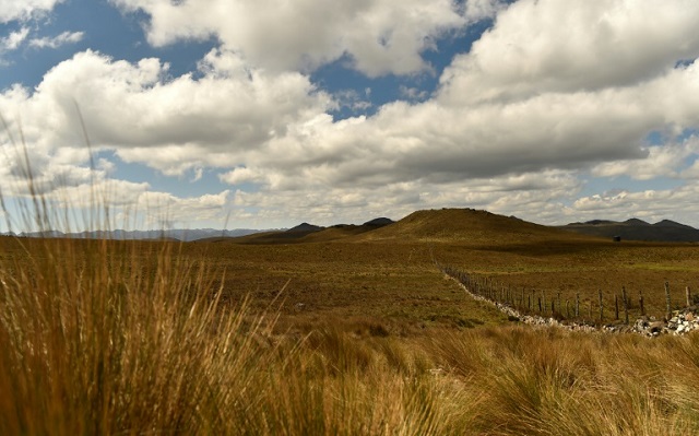 view of quimsacocha where indigenous water rights are under threat from expanding mineral exploration photo afp