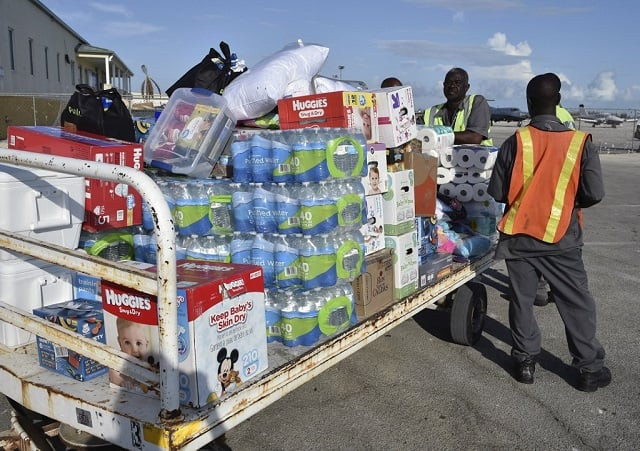 relief aid is unloaded at the airport at freeport on grand bahama island on september 10 2019 photo afp relief aid is unloaded at the airport at freeport on grand bahama island on september 10 2019 photo afp