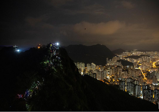 anti government protesters gather at lion rock in hong kong china photo reuters anti government protesters gather at lion rock in hong kong china photo reuters