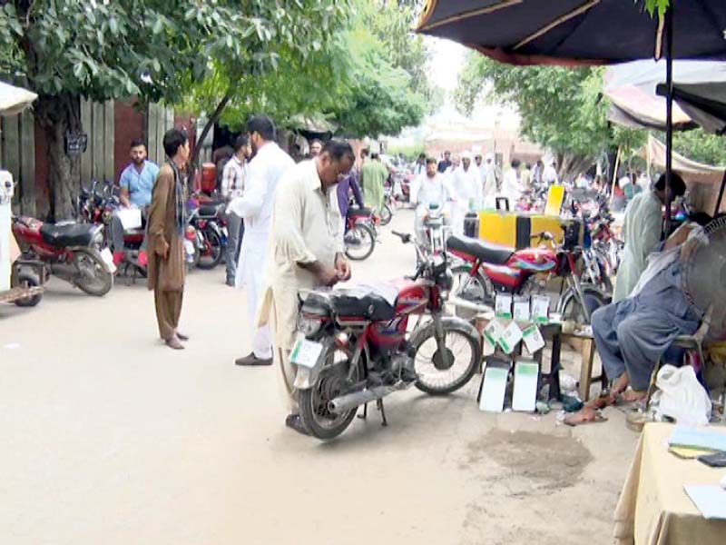 around 10 000 motorcycles are being added to faisalabad each month photo express