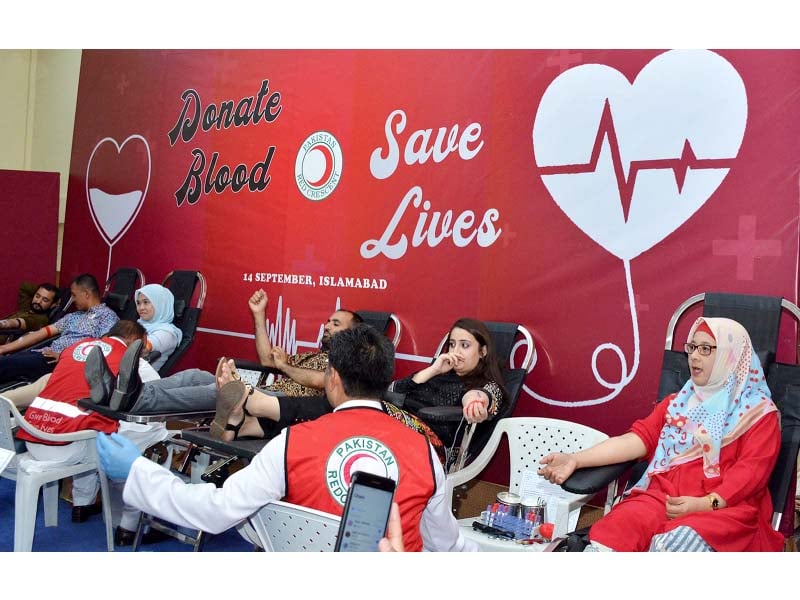 people donate blood at the indonesian embassy photo express