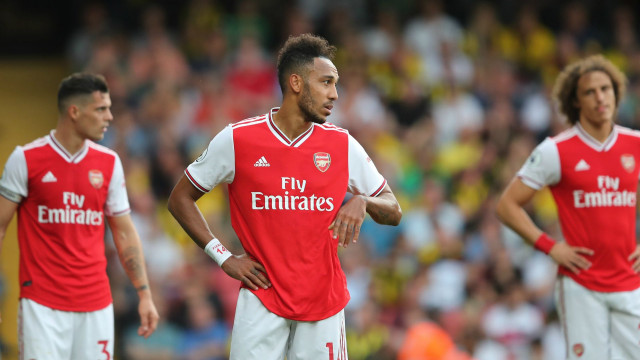 pierre emerick aubameyang looked to have the gunners well on course for a comfortable three points when he struck twice in 11 minutes before the break photo afp pierre emerick aubameyang looked to have the gunners well on course for a comfortable three points when he struck twice in 11 minutes before the break photo afp