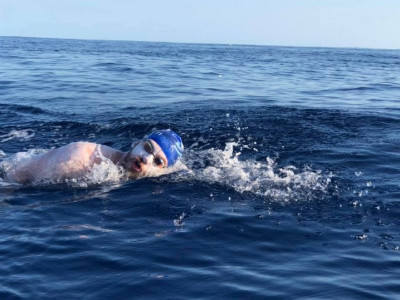endurance athlete completes longest ocean swim endurance athlete completes longest ocean swim
