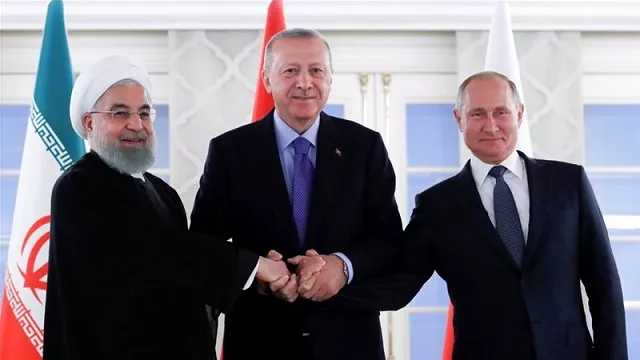 recep tayyip erdogan vladimir putin and hassan rouhani pose before their meeting in ankara photo reuters file recep tayyip erdogan vladimir putin and hassan rouhani pose before their meeting in ankara photo reuters file