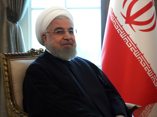 iranian president hassan rouhani poses before his meeting with turkish president at the presidential palace in ankara on september 16 2019 photo afp