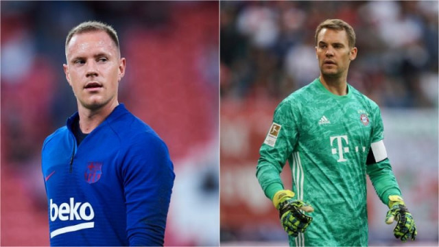 the dispute between the two keepers arose after ter stegen expressed his frustration at a lack of opportunities to play for the national team last week photo afp