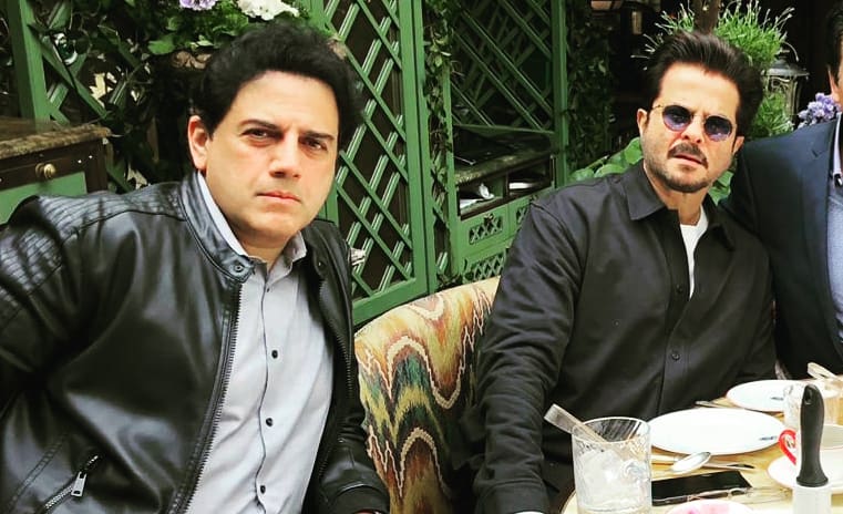 zoheb hassan and anil kapoor pose for an ageless picture