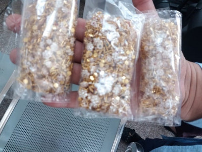 over rs2m worth of gold nose pins recovered from pia air hostess