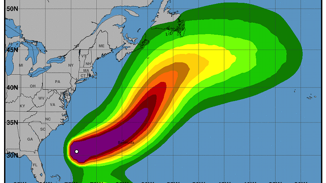 hurricane humberto photo us national hurricane center