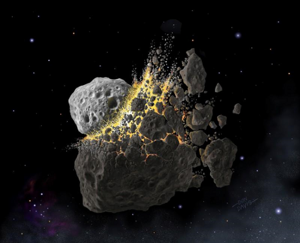 this illustration shows a giant asteroid collision between mars and jupiter that occurred 466 million years ago and produced the dust that led to an ice age on earth photo reuters this illustration shows a giant asteroid collision between mars and jupiter that occurred 466 million years ago and produced the dust that led to an ice age on earth photo reuters