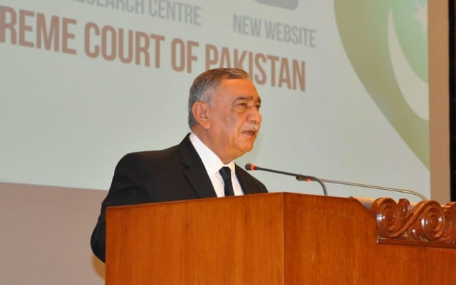 cjp asif saeed khosa addresses a ceremony in islamabad photo express cjp asif saeed khosa addresses a ceremony in islamabad photo express