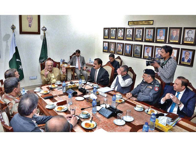 federal minister for interior syed ijaz ahmed shah chairs a high level meeting regarding security situation at chief secretary office photo app federal minister for interior syed ijaz ahmed shah chairs a high level meeting regarding security situation at chief secretary office photo app