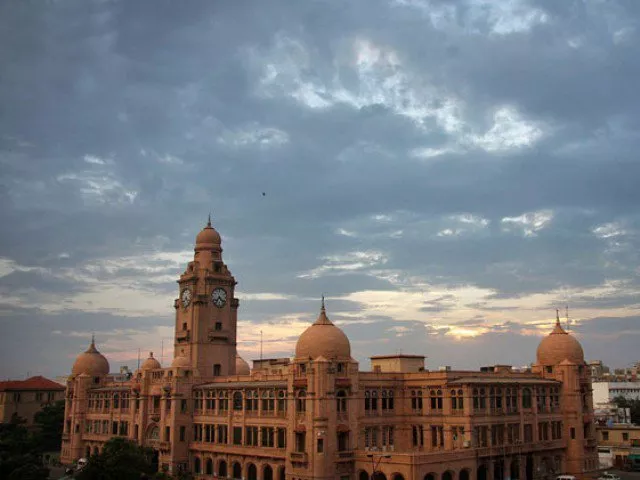 karachi metropolitan corporation building photo file