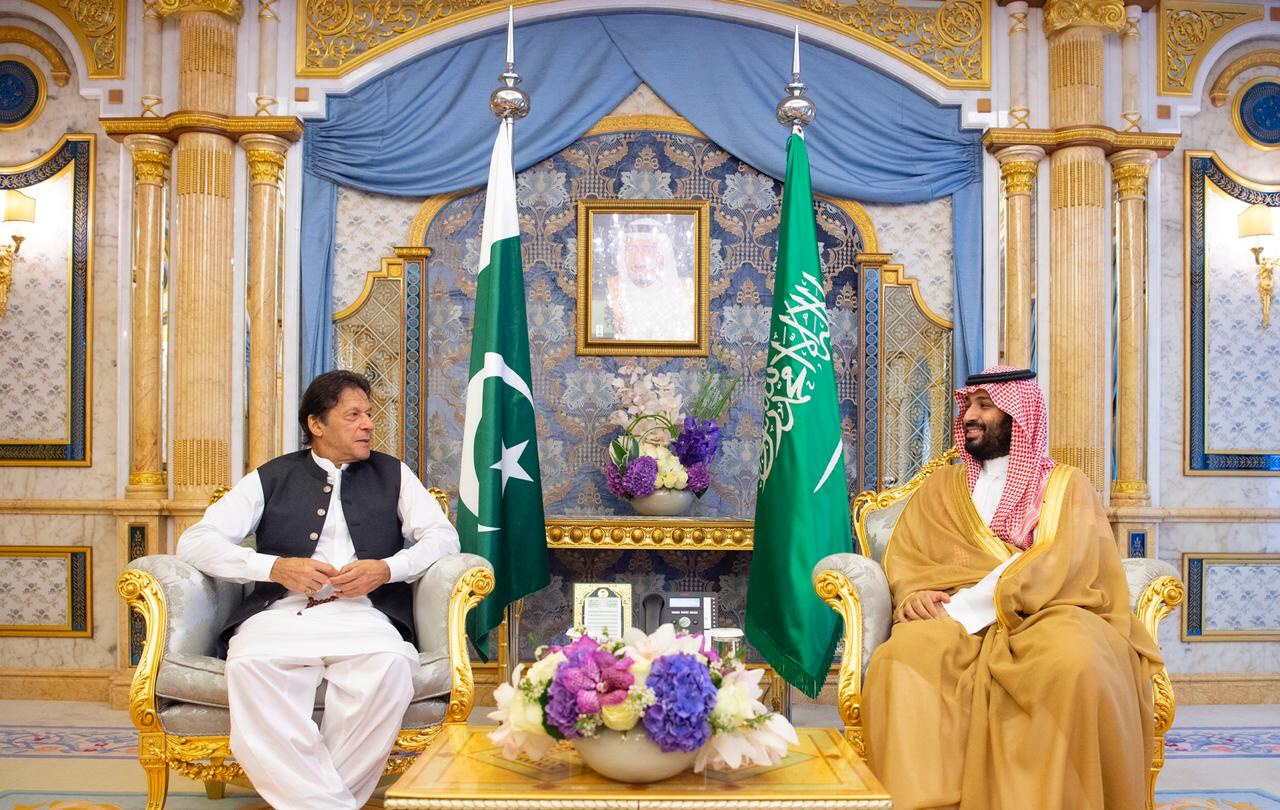 pm imran khan with saudi crown prince mohammad bin salman photo pti