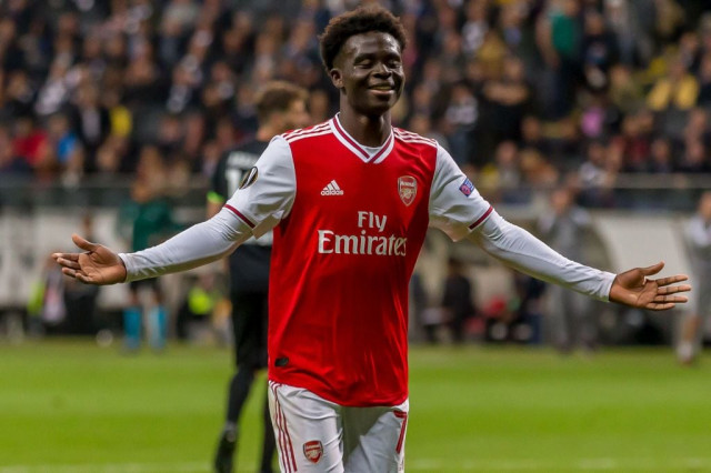 18 year old claimed his first senior goal in their 3 0 victory away to eintracht frankfurt in the europa league photo afp 18 year old claimed his first senior goal in their 3 0 victory away to eintracht frankfurt in the europa league photo afp