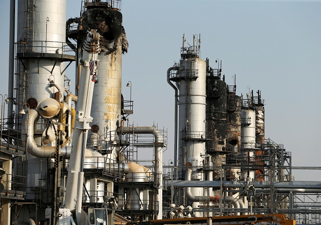 view of the damaged site of saudi aramco oil facility in abqaiq photo reuters