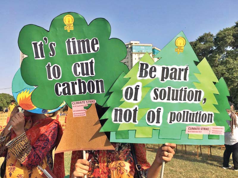 a large number of students activists and environmentalists gathered in karachi to voice their concerns and demand immediate action on climate change photos express