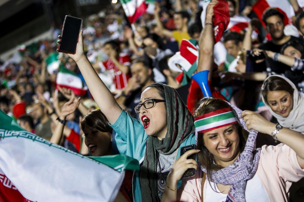 point of view the islamic republic has barred female spectators from football and other stadiums since 1981 with clerics arguing they must be protected from the masculine atmosphere and sight of semi clad men photo afp