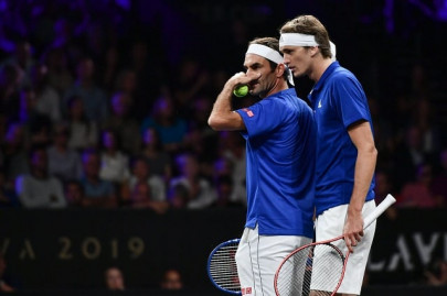 laver cup federer zverev team up to secure lead for europe laver cup federer zverev team up to secure lead for europe