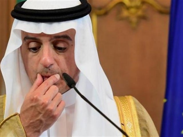 saudi minister of state for foreign affairs adel al jubeir takes a sceptical position to the announcement photo afp file