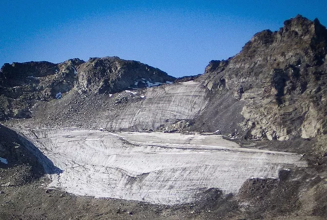 this handout picture taken on summer 2006 and provided by matthias huss glaciologist at the eth technical university in zurich shows the now vanished pizol glacier in the swiss alps above mels photo afp this handout picture taken on summer 2006 and provided by matthias huss glaciologist at the eth technical university in zurich shows the now vanished pizol glacier in the swiss alps above mels photo afp